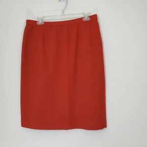 100% Wool Burnt Orange Skirt, Size 12